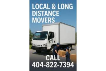 Fulton, Cobb, Gwinnett, DeKalb, Henry, Clayton, Rockdale County Local Long Distance Movers