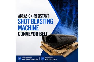 Abrasion-Resistant Shot Blasting Machine Conveyor Belt by Dynamic Rubbers