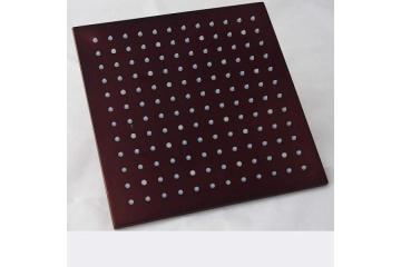 How does an LED rain head shower improve shower relaxation?
