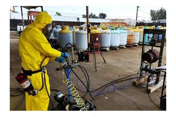 Reactive Gas Cylinder Disposal