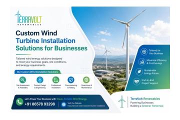 Custom Wind Turbine Installation Solutions for Businesses 