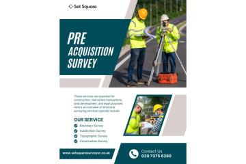 Choosing the Best Pre Acquisition Survey Specialists in London !
