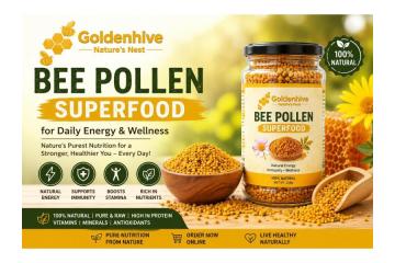 Buy Golden Hive Bee Pollen Superfood for Daily Energy & Wellness