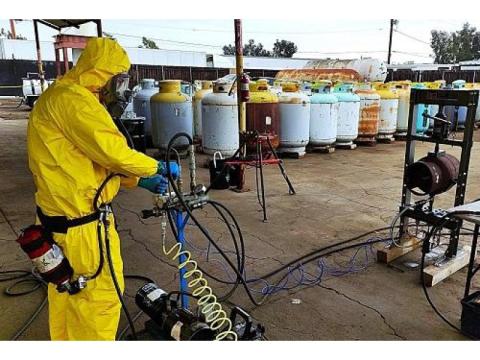 Hazardous Compressed Gas Cylinder Disposal