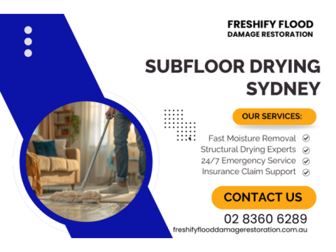 Subfloor Drying Sydney – Emergency Moisture Removal