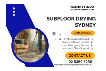 Subfloor Drying Sydney – Emergency Moisture Removal
