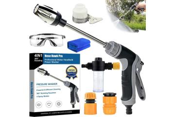Hose Hawk Pro Pressure Washer:Provides Powerful Cleaning Without Heavy Equipment!