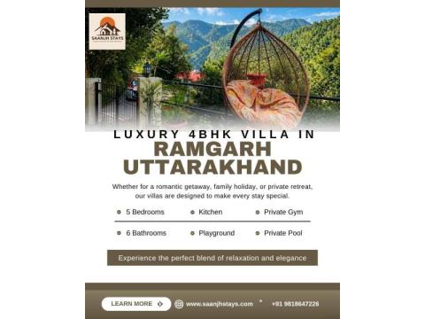 Luxury 4BHK Villa in Ramgarh Uttarakhand