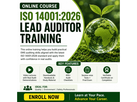 Online ISO 14001 EMS Lead Auditor Certification Course