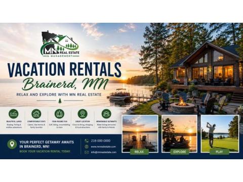 Vacation Rentals Brainerd MN – Relax and Explore with MN Real Estate