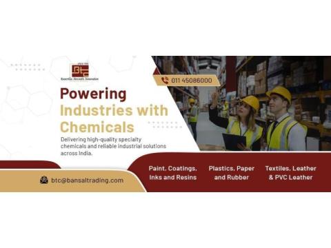 Trusted Industrial Chemical Suppliers in Delhi, India