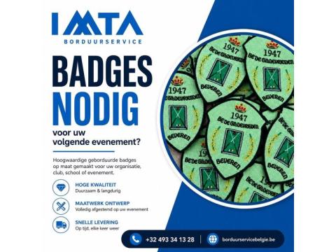 Badges nodig voor uw volgende evenement?