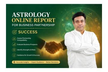 Astrology Online Report for Business Partnership Success