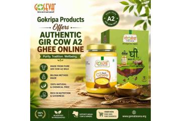 Gokripa Products Offers Authentic Gir Cow A2 Ghee Online