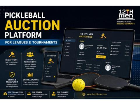 Pickleball Scoring App & Auction Platform | The 12th Men