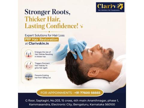 Best Hair Transplant Clinic in Bangalore for Natural Results | Clarivskin.in