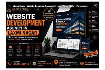 SEO Friendly Website Design Company Laxmi Nagar | Vision Starve