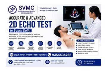 Best 2D Echo Test Centre in Delhi NCR
