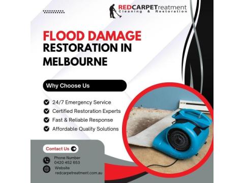 Fast Flood Damage Restoration in Melbourne | Redcarpetreatment