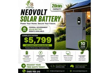 NEOVOLT 20kWh Solar Battery – Complete Solar Storage Solution  