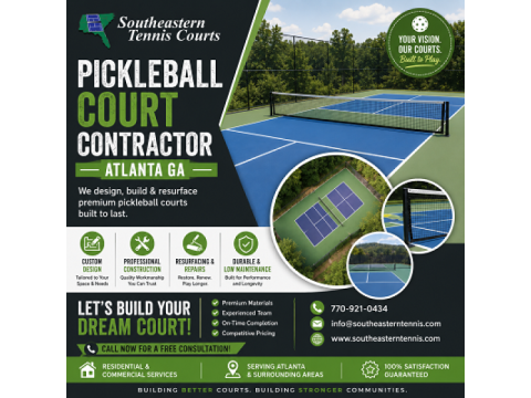 Pickleball Court Contractor Atlanta GA