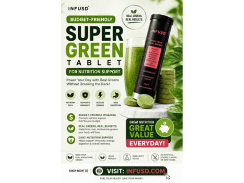 Budget-Friendly Super Green Tablet for Nutrition Support