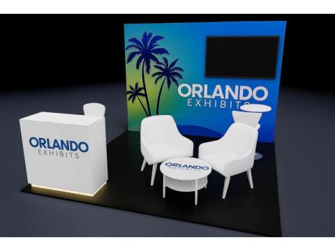 10×10 Orlando Exhibit Rental Set Up