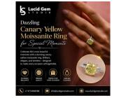 Dazzling Canary Yellow Moissanite Ring for Special Moments