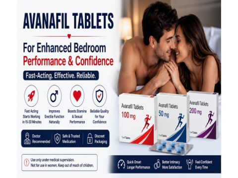 Avanafil Tablets for Enhanced Bedroom Performance & Confidence