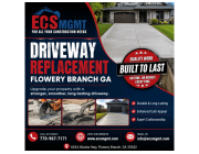 Driveway Replacement Flowery Branch GA