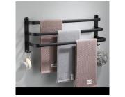 Stylish Black Towel Rack Wall Mounted – Modern Design
