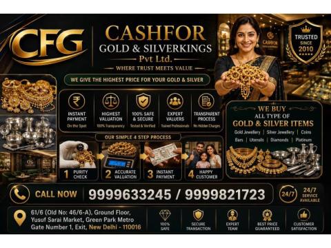 Need Money Fast? Choose Gold Buyer in Noida Today