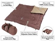Wide Sleeping Bag for Family Camping | Wagaya Extra Large Sleeping Bag - DOD Outdoors