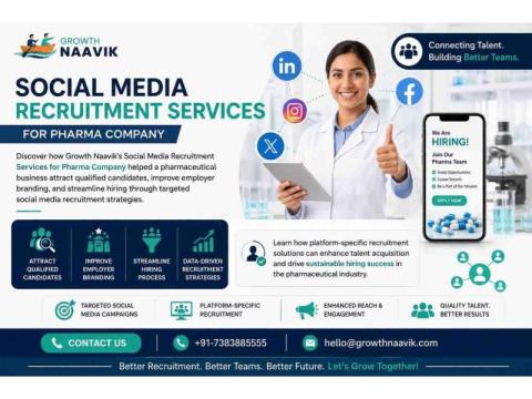 Social Media Recruitment Services for Pharma Company | Growth Naavik