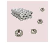 Neodymium Channel Countersunk Ring Magnet for Mounting