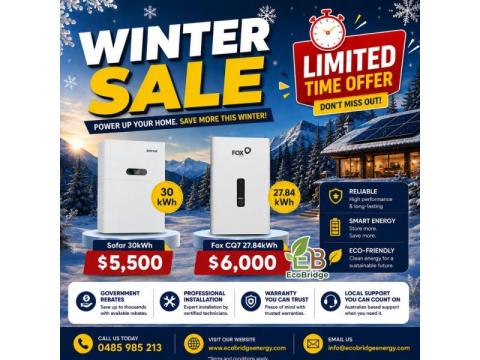 ❄️ WINTER BATTERY SALE – LIMITED TIME OFFER! ❄️