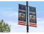 Patriotic Fourth of July Street Pole Banners for Cities & Events