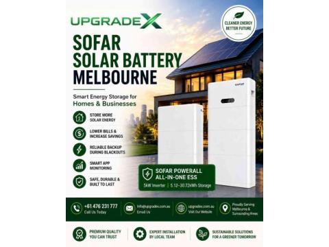 Sofar Solar Battery Melbourne – Smart Energy Storage for Homes & Businesses