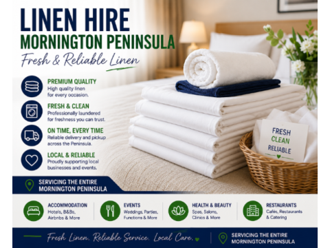 Linen Hire Mornington Peninsula for Clean and Comfortable Guest Stays