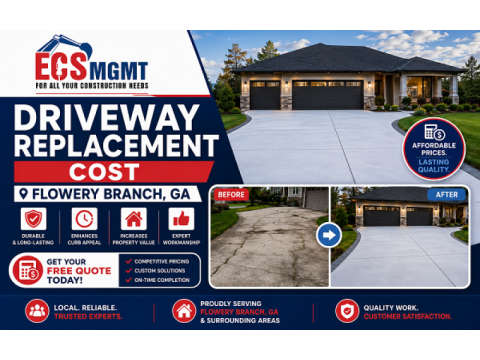 Driveway Replacement Cost Flowery Branch GA