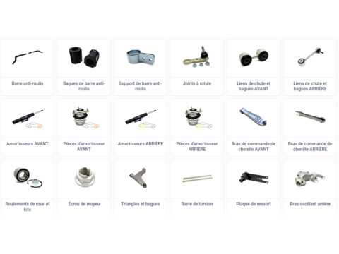 Pièces de Suspension et d’Essieu Porsche