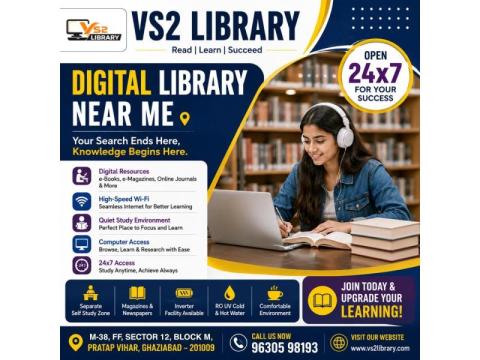 Digital Library Near Me – Discover VS2 Library, Pratap Vihar