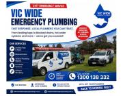 Vic Wide Emergency Plumbing – 24/7 Emergency Plumbers Across Melbourne