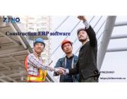 Top Construction ERP Software Solution by ZYNO Construction