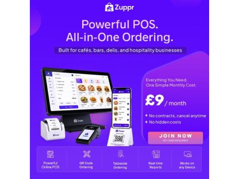 Modern Complete POS System for UK Retail Businesses | Zuppr