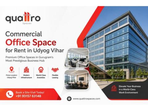 Commercial Office Space for Rent in Udyog Vihar – QuattroSpaces
