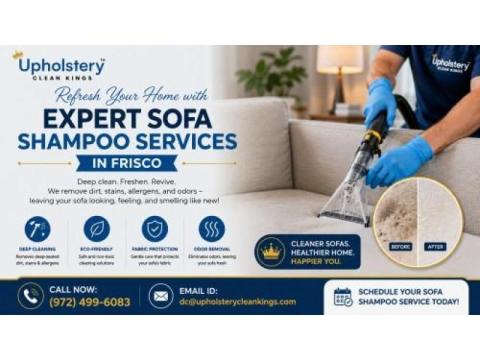 Refresh Your Home with Expert Sofa Shampoo Services in Frisco