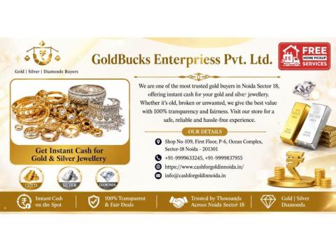 Sell Gold, Silver & Diamonds in Noida Sector 18