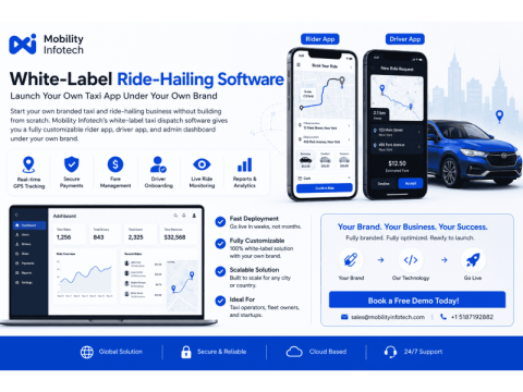 White-Label Ride-Hailing Software - Launch Your Own Taxi App