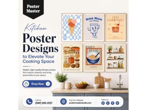 Kitchen Poster Designs to Elevate Your Cooking Space